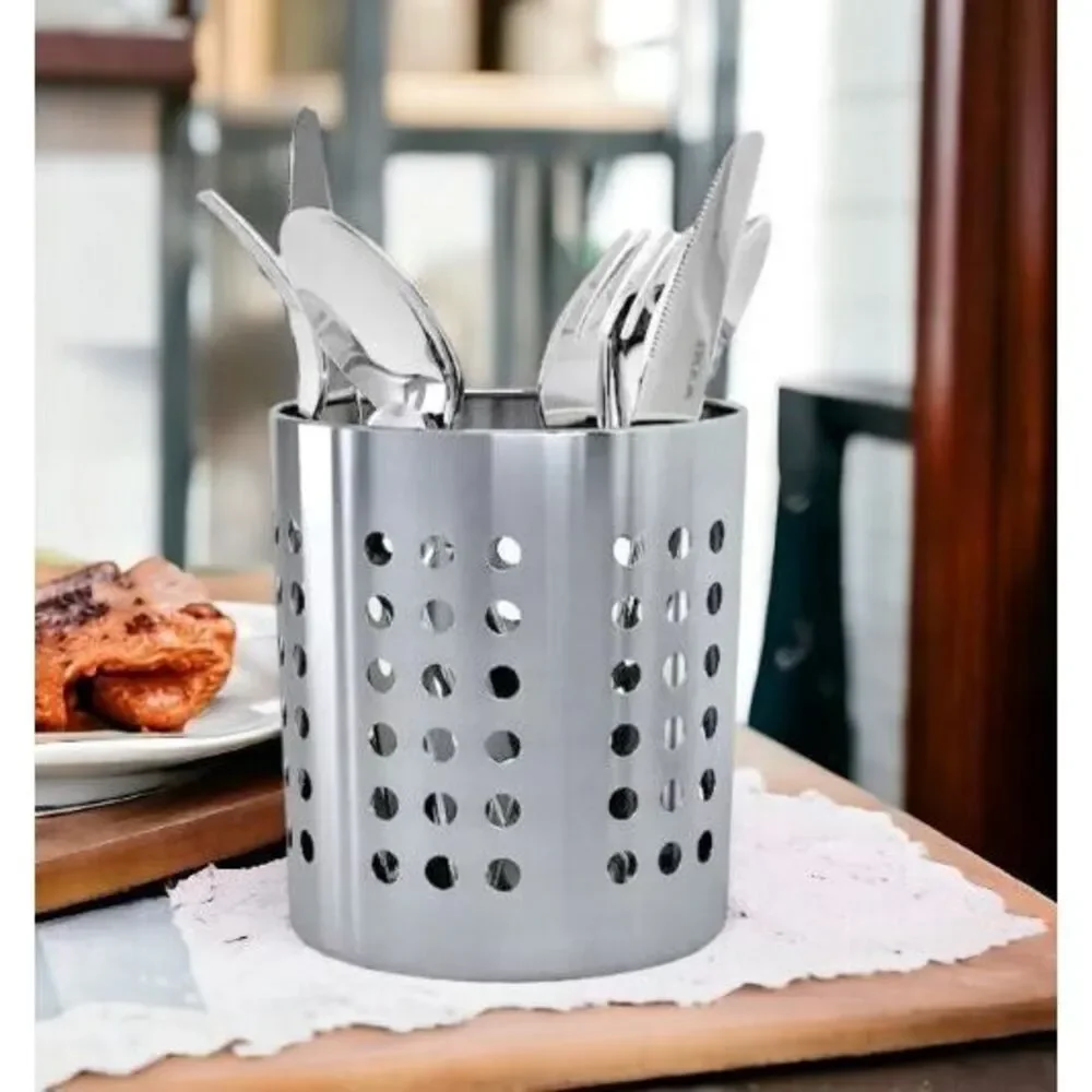IKEA ORDNING Kitchen Utensil Holder Stainless Steel 5‎ 3/8 